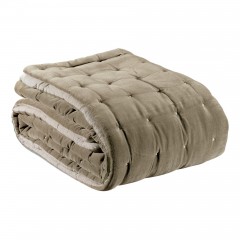 BEDCOVER DUA TWO SIDED TAUPE   - BED COVERS